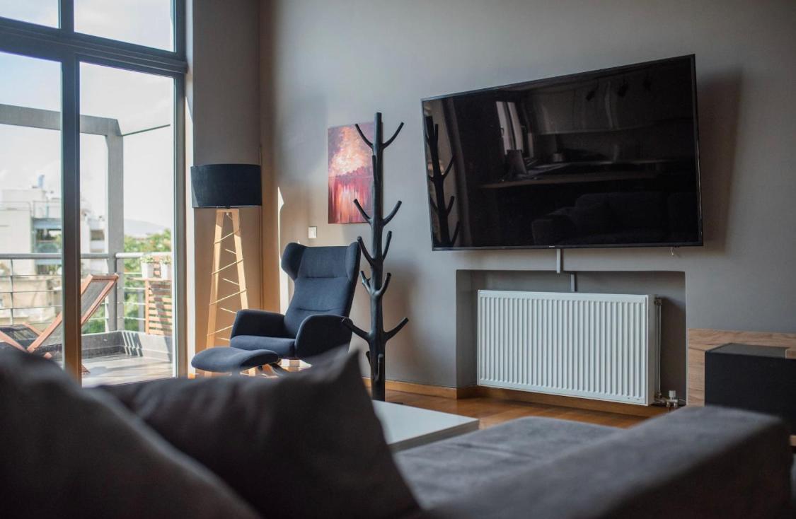 Minimal Brand New Loft Next To Subway Apartment Athens Ngoại thất bức ảnh